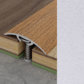 Порог (стык) Русский профиль  разноуровневый ламинированный с дюб, 30*1800 мм, Дуб жемчужный